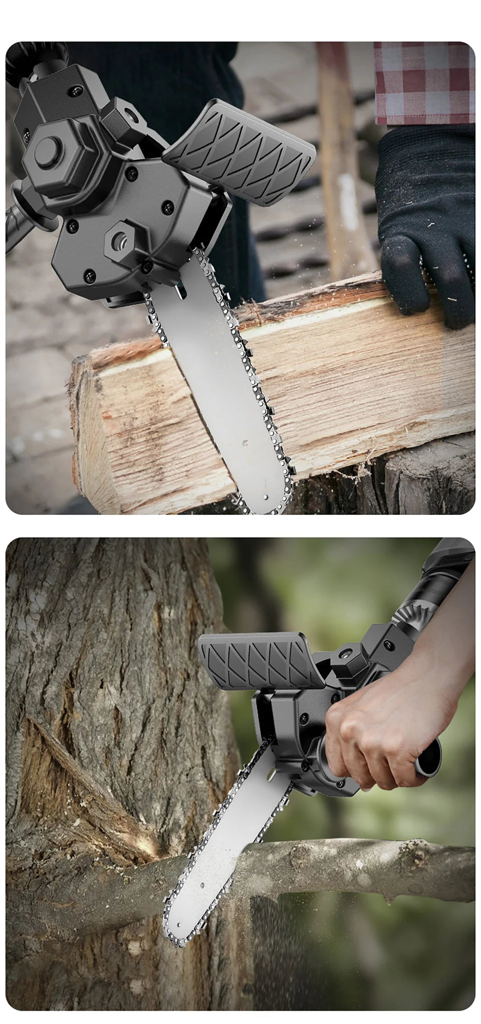 Chainsaw Attachment Drill Powered Tungsten Steel 4 Inch