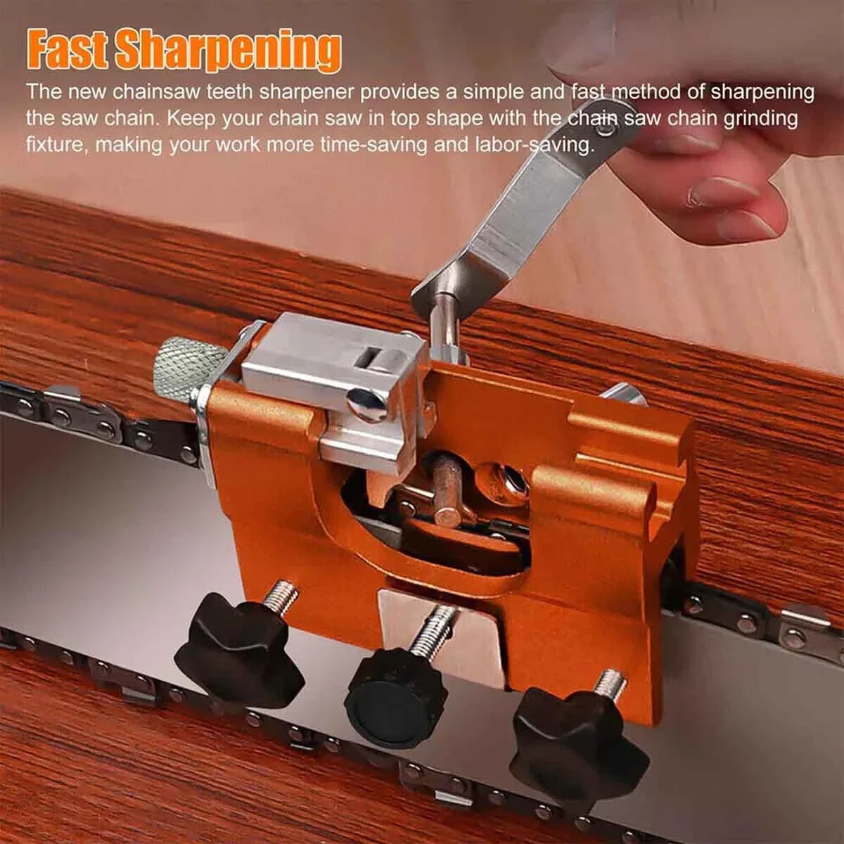 Chainsaw Sharpener Hand Crank 30 Degree Angle Guide