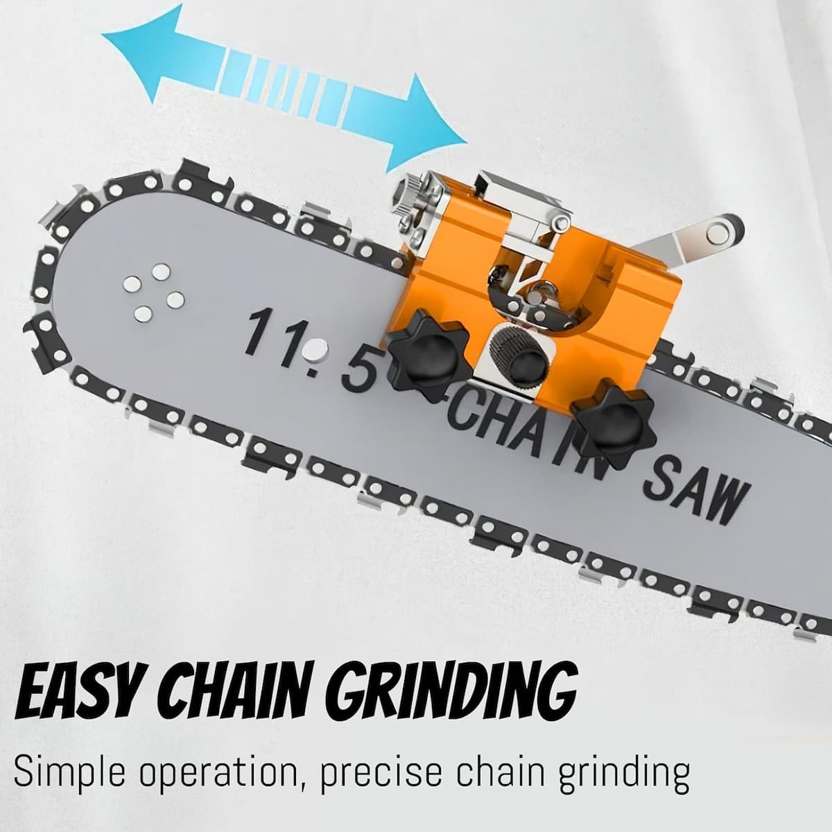 Chainsaw Sharpener Hand Crank 30 Degree Angle Guide