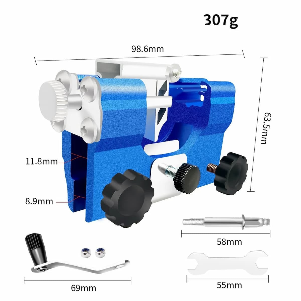 Chainsaw Sharpener Hand Crank 30 Degree Angle Guide