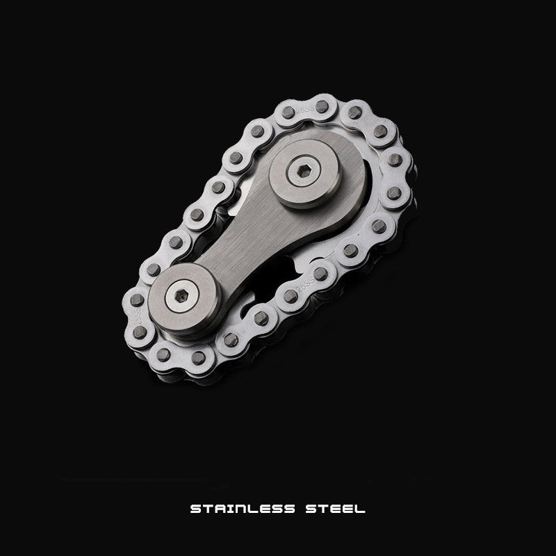 Chainwheel Fidget Toy Stainless Steel Smooth Rotating Pocket Sized