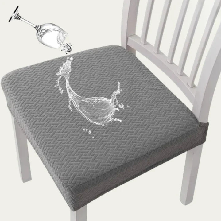 Chair Seat Covers Water-Repellent Elastic Edge Set of 4