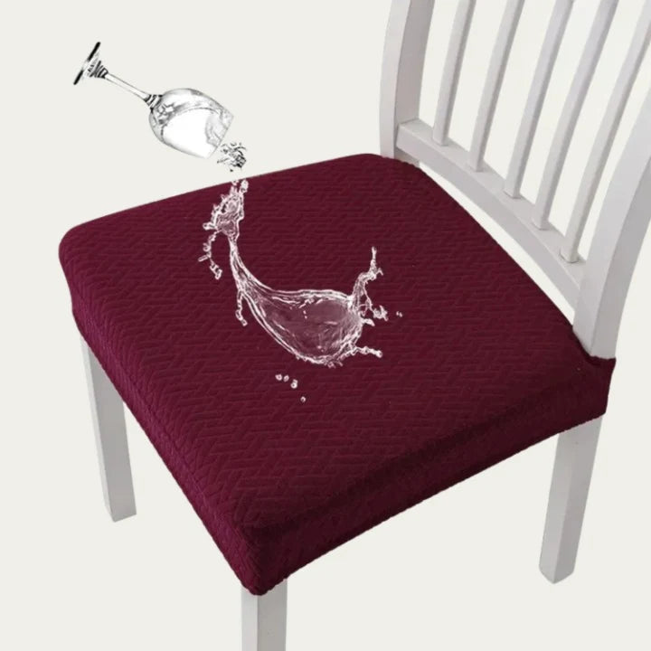 Chair Seat Covers Water-Repellent Elastic Edge Set of 4