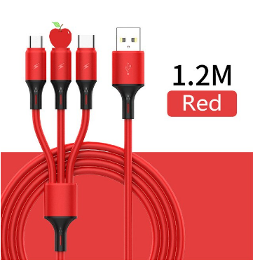 Charging Cable 3-in-1 Fast Charging Tangle-Free