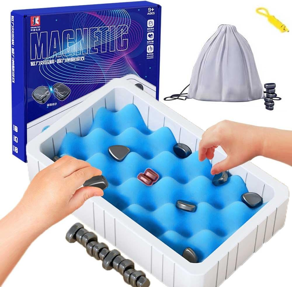 Chess Set Magnetic Pieces Compact Travel Size