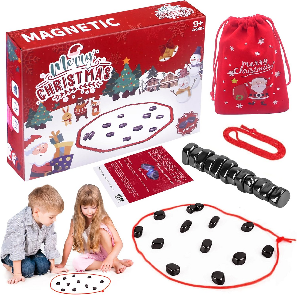 Chess Set Magnetic Pieces Compact Travel Size