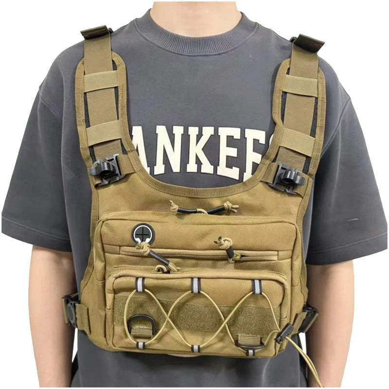 Chest Bag Ergonomic Vest Water-Repellent Tear-Resistant