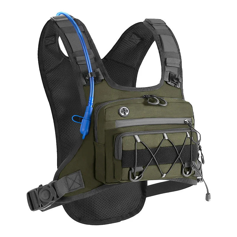 Chest Bag Ergonomic Vest Water-Repellent Tear-Resistant