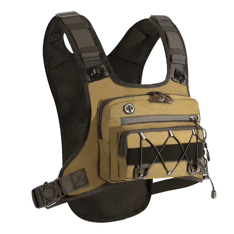 Chest Bag Ergonomic Vest Water-Repellent Tear-Resistant