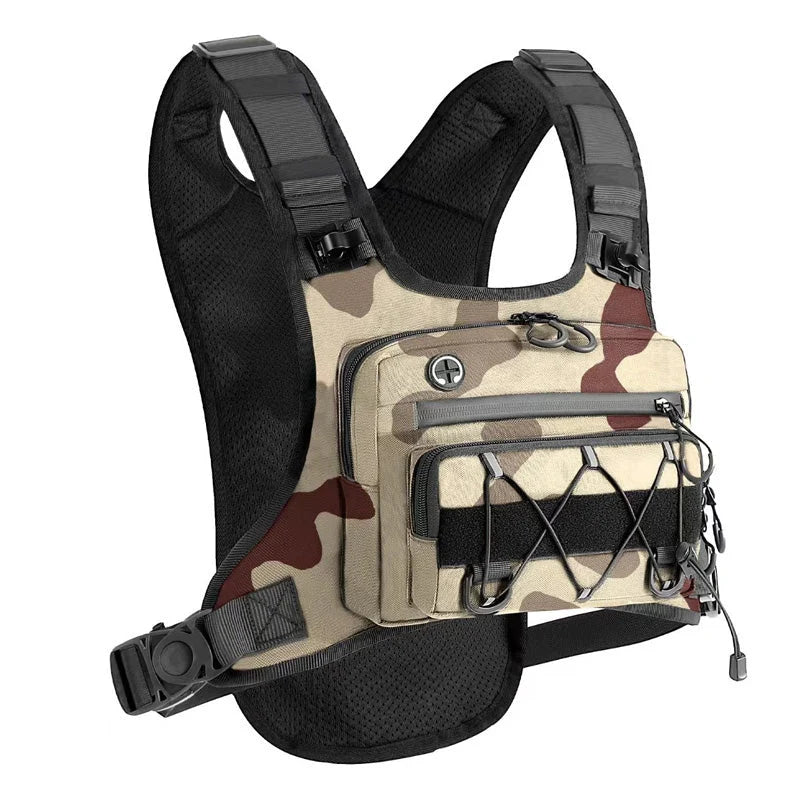 Chest Bag Ergonomic Vest Water-Repellent Tear-Resistant