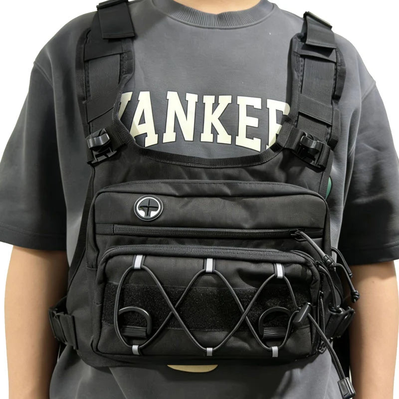 Chest Bag Ergonomic Vest Water-Repellent Tear-Resistant