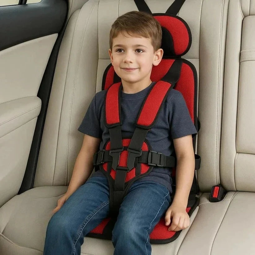 Child Travel Seat Foldable Five-Point Harness Removable Washable Cover