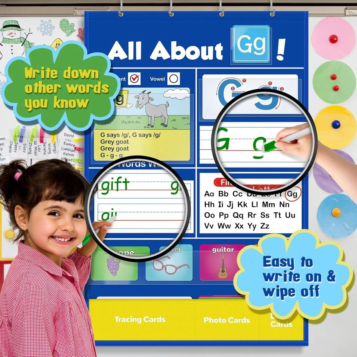 Children's Alphabet Chart Playful Letter Learning & Early Literacy