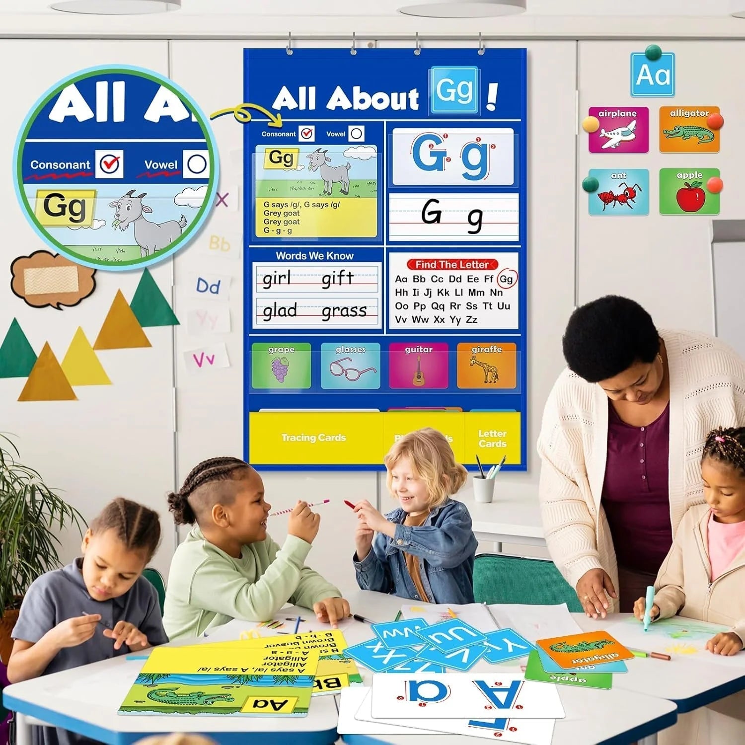 Children's Alphabet Chart Playful Letter Learning & Early Literacy