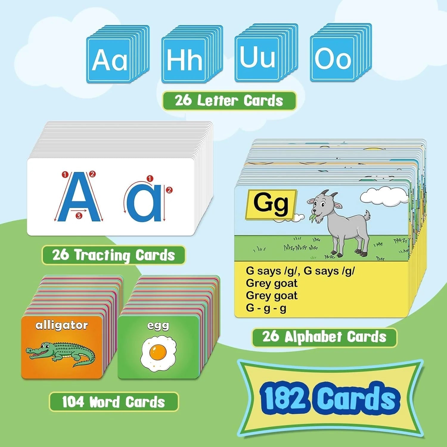 Children's Alphabet Chart Playful Letter Learning & Early Literacy