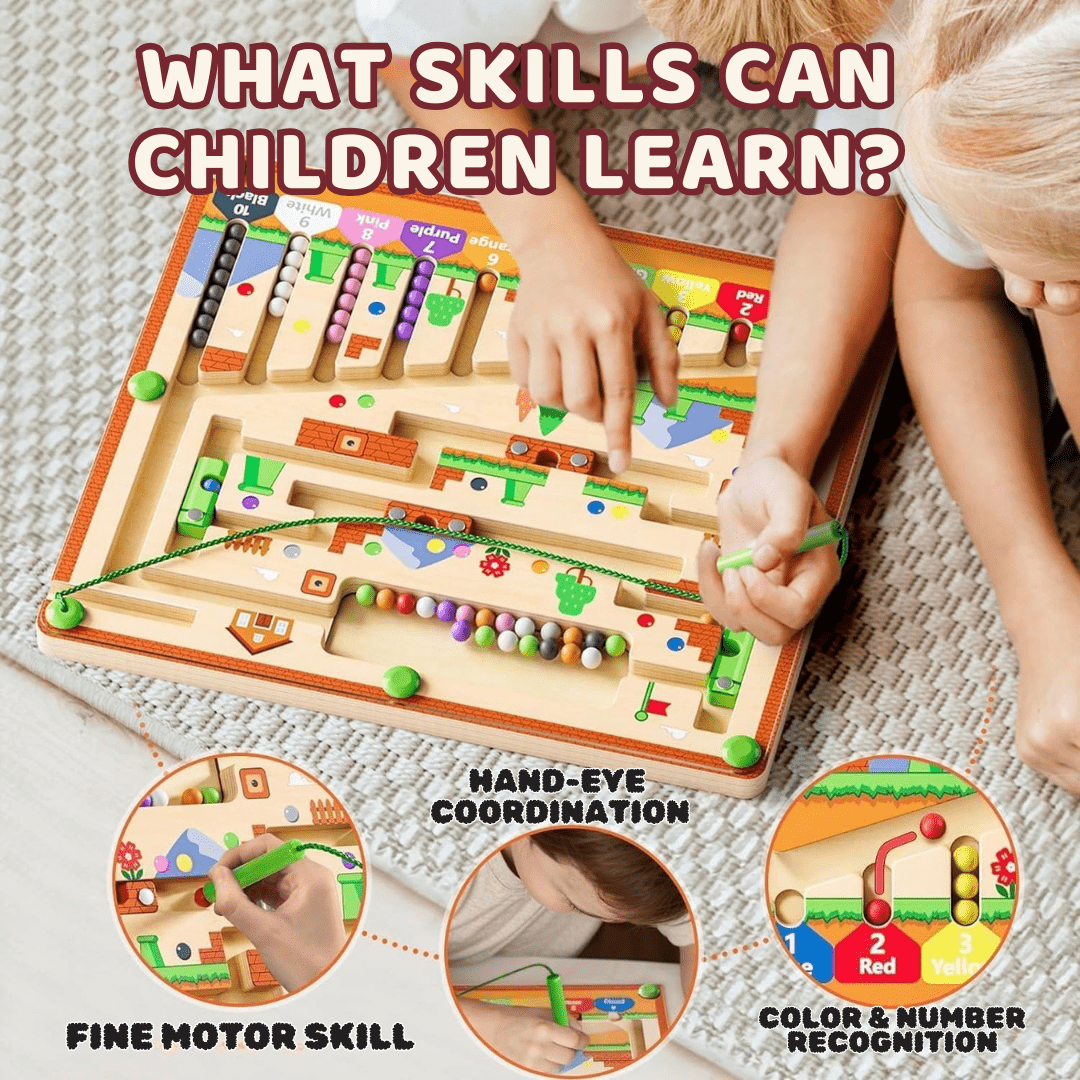 Children's Maze Toy Wood & Acrylic Portable Screen-Free