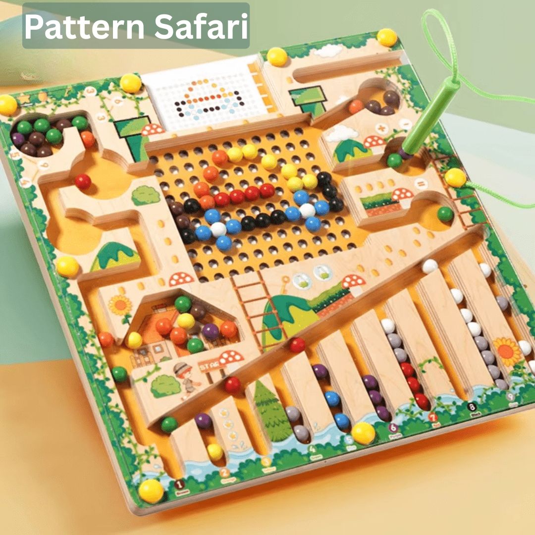 Children's Maze Toy Wood & Acrylic Portable Screen-Free