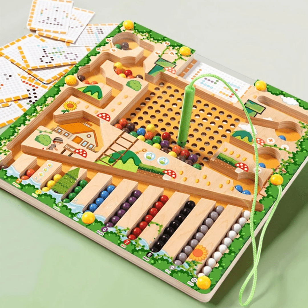 Children's Maze Toy Wood & Acrylic Portable Screen-Free