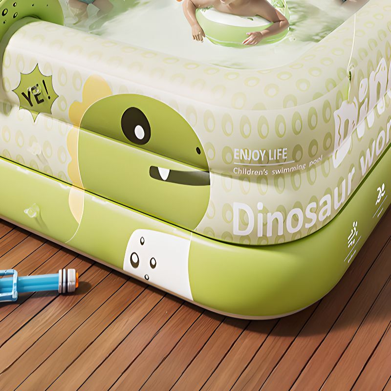 Children's Paddling Pool Double-Walled PVC Dinosaur Design