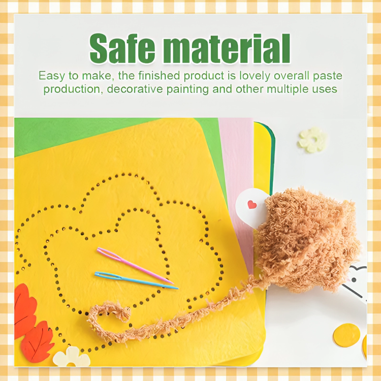 Children's Sewing Kit 3 Animal Motifs Child-Friendly Needles