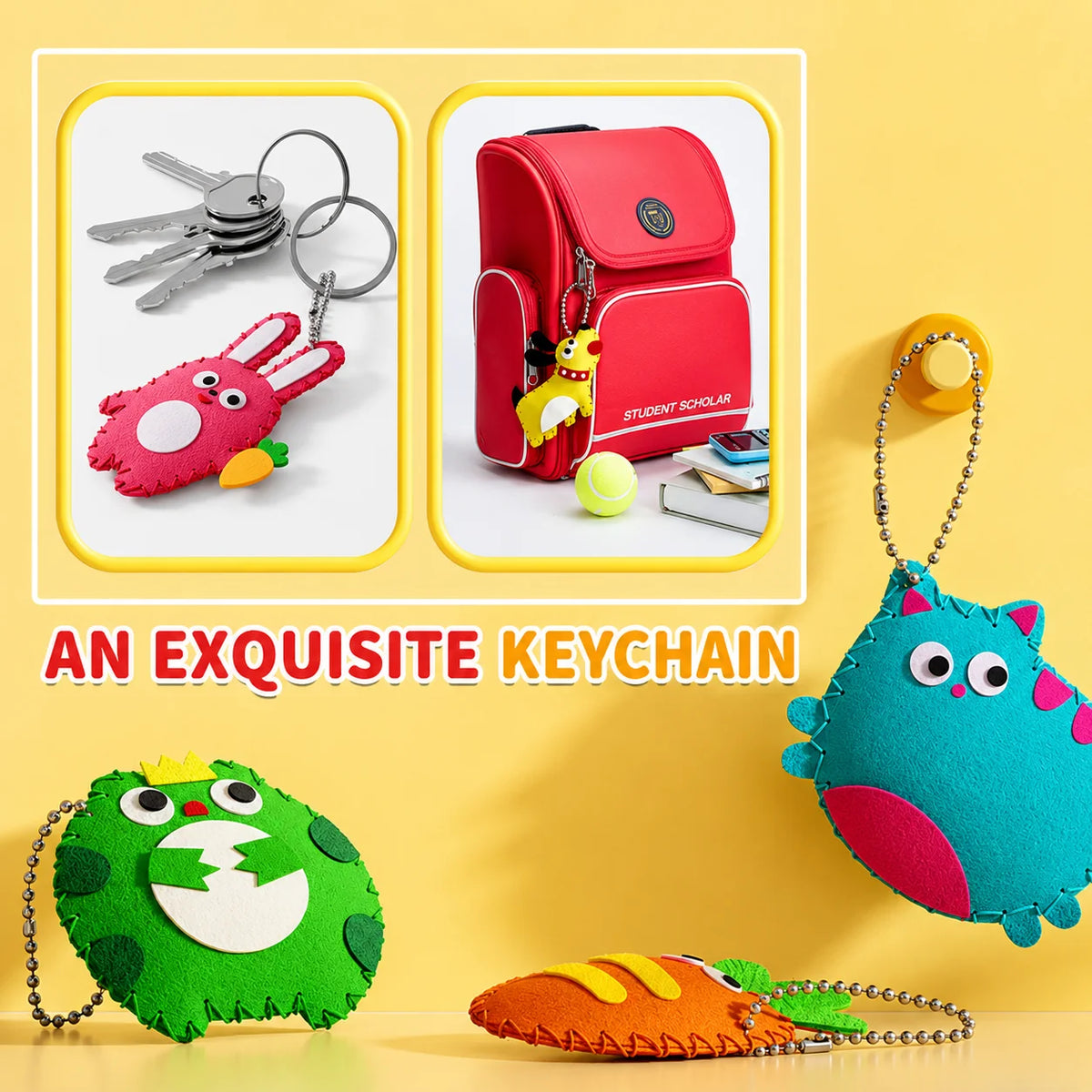 Children's Sewing Kit Felt Templates & Accessories