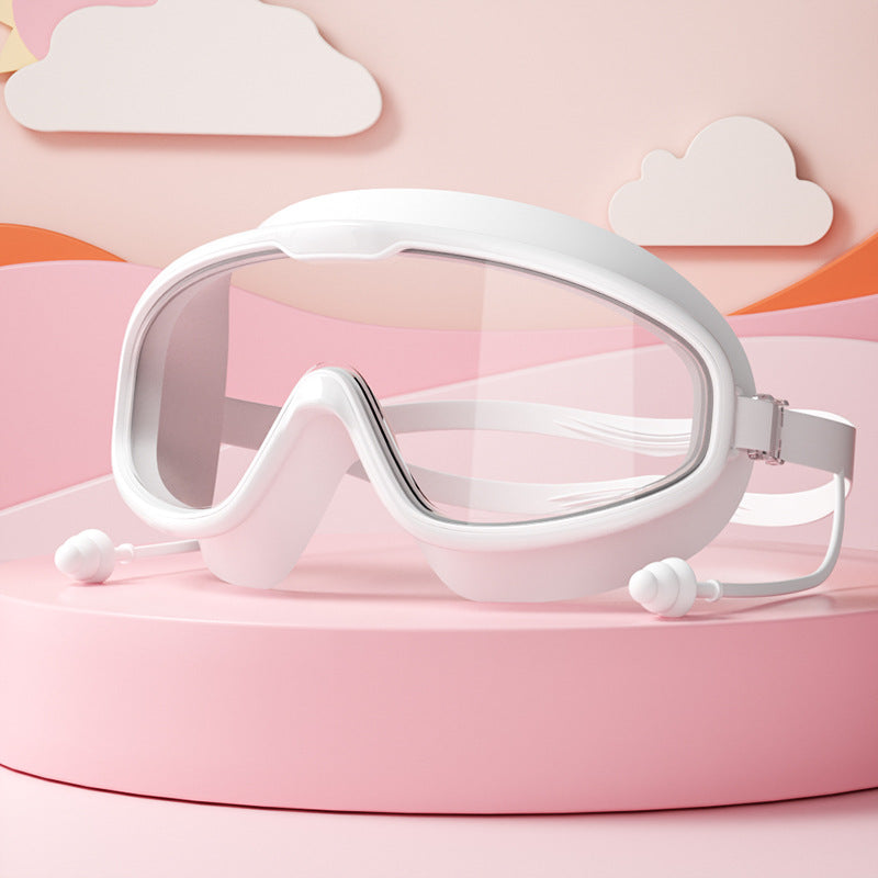 Children's Swim Goggles Anti-Fog Silicone Frame & Adjustable Straps
