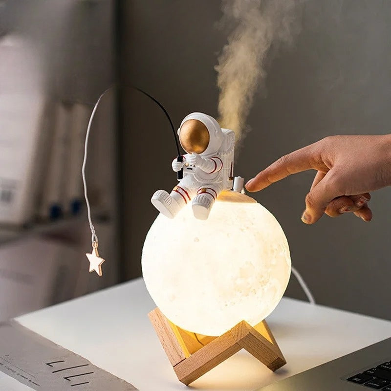 Children's Table Lamp Astronaut Moon Touch Dimmable LED