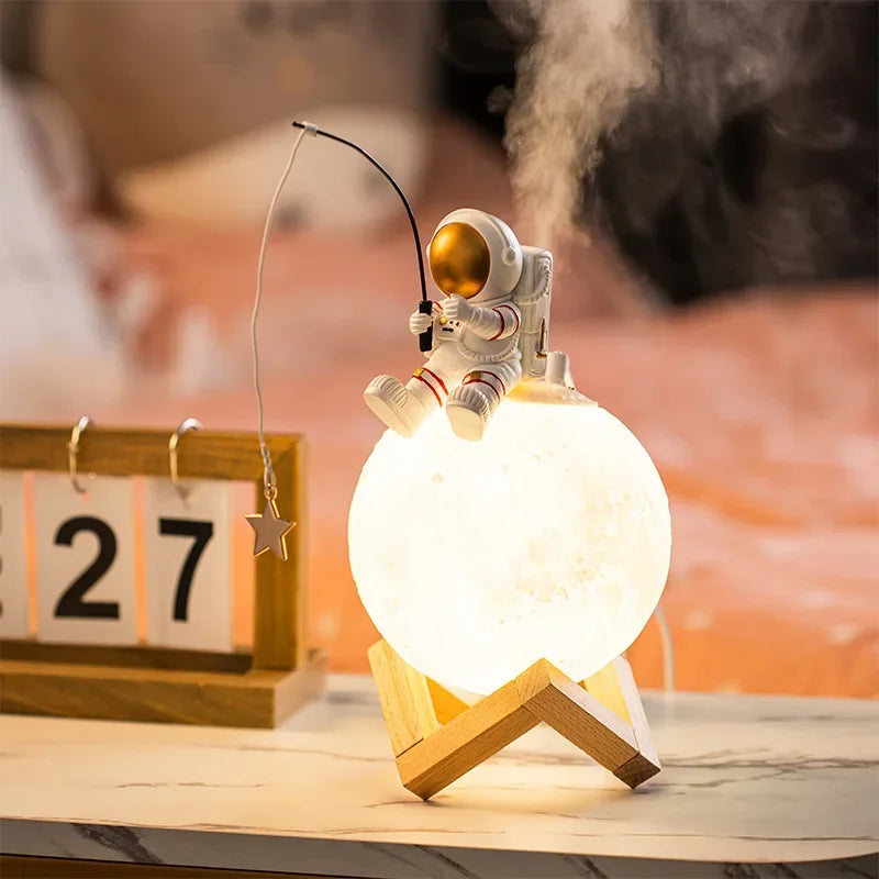 Children's Table Lamp Astronaut Moon Touch Dimmable LED