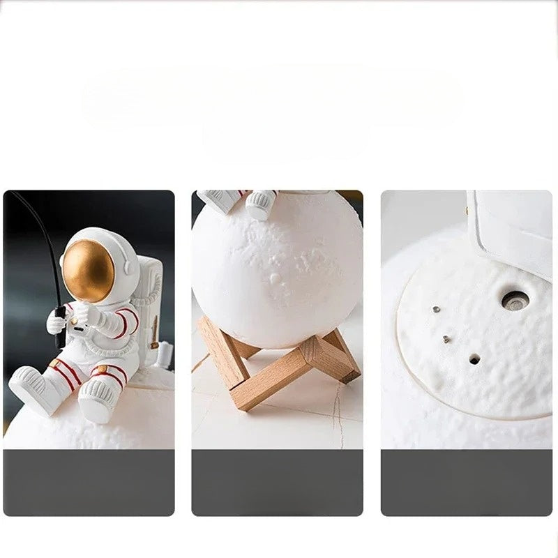 Children's Table Lamp Astronaut Moon Touch Dimmable LED