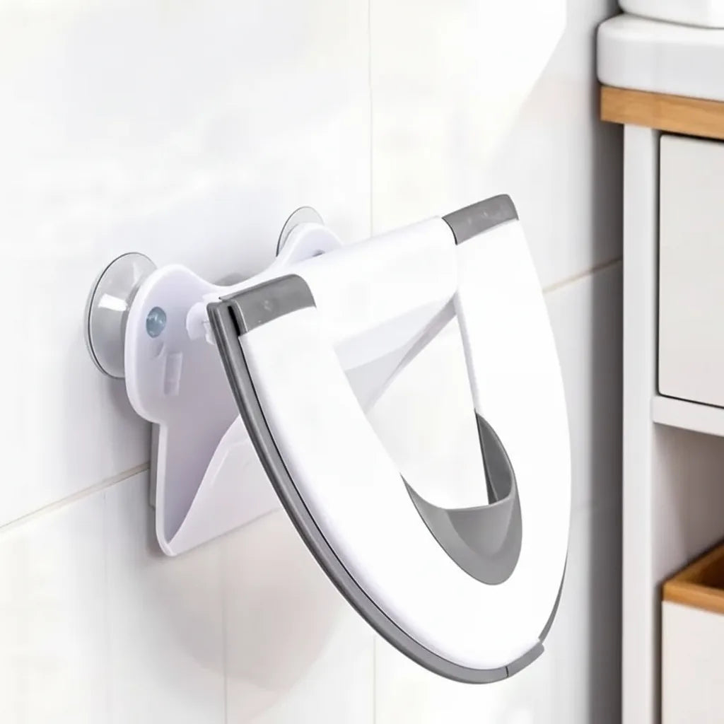Children's Toilet Seat Foldable High Splash Guard Non-Slip Base