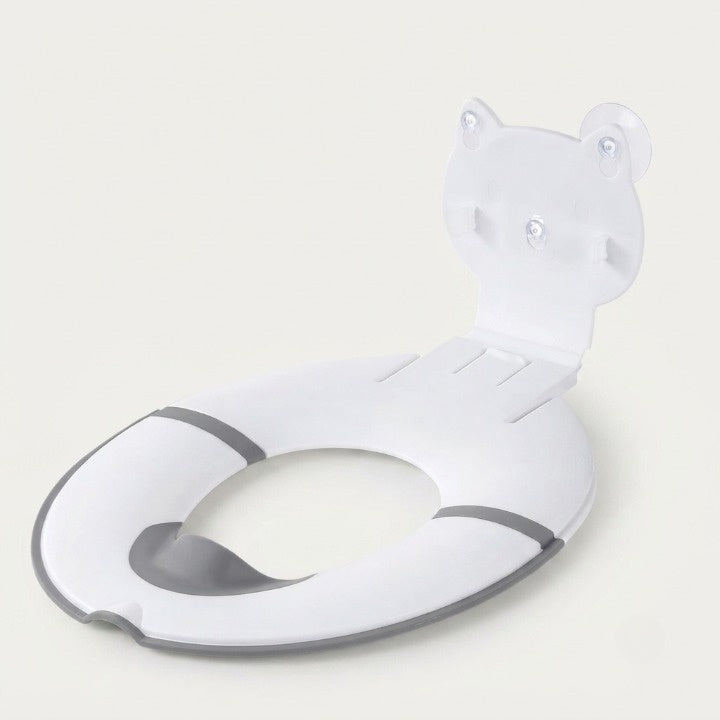 Children's Toilet Seat Foldable High Splash Guard Non-Slip Base