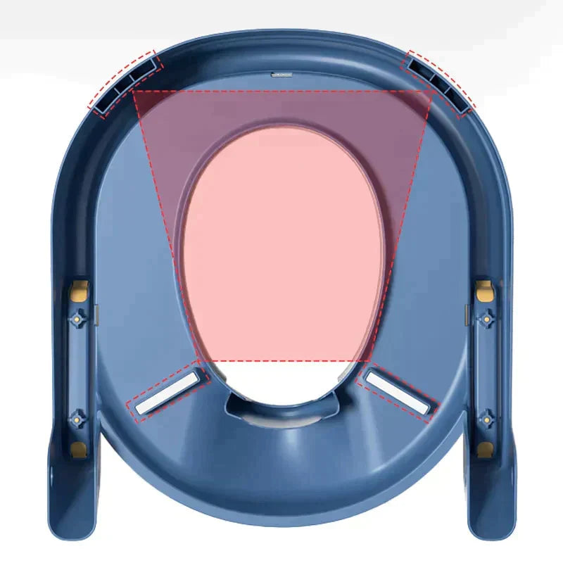 Children's Toilet Step Stool Height-Adjustable Foldable Non-Slip
