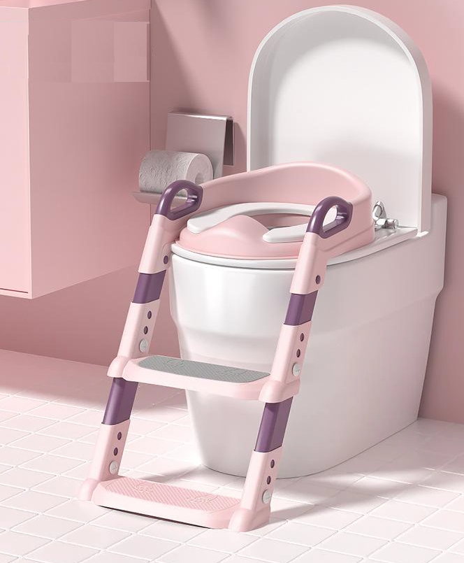 Children's Toilet Step Stool Height-Adjustable Foldable Non-Slip