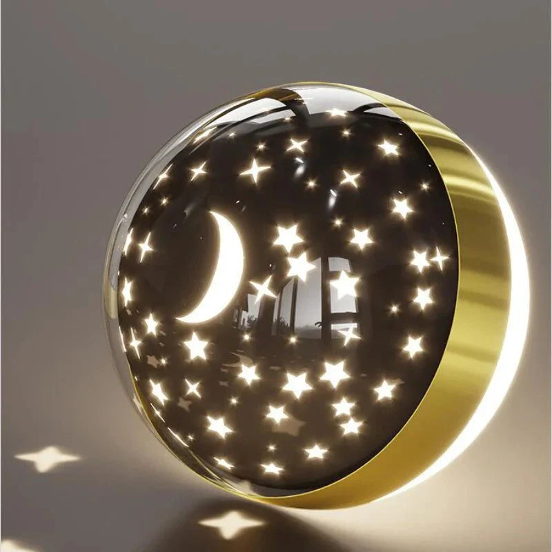 Children's Wall Light Moon & Star Integrated Warm LED