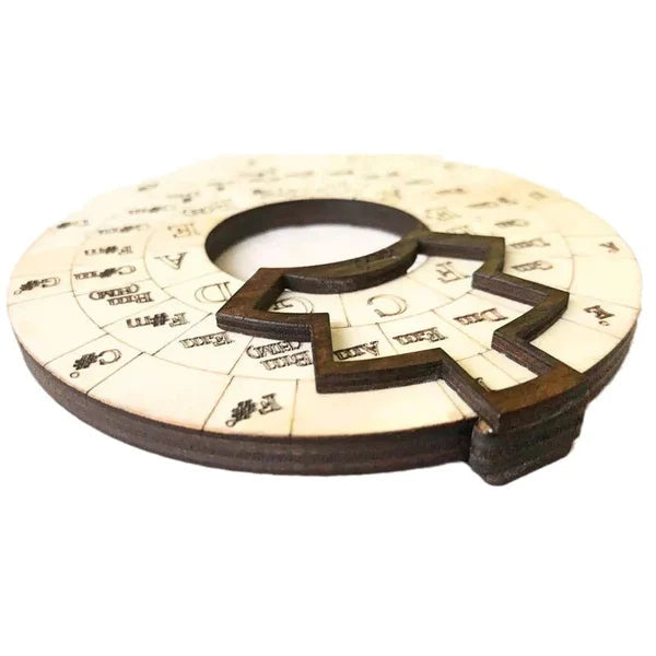 Chord Wheel Handcrafted Wood Instant Chord Finder