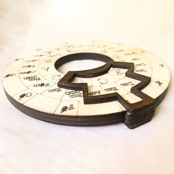 Chord Wheel Handcrafted Wood Instant Chord Finder