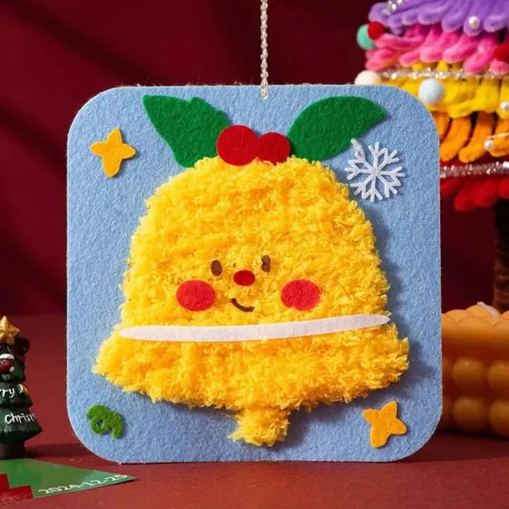Christmas Felt Ornament Kit No-Sew Pre-Made With Cord
