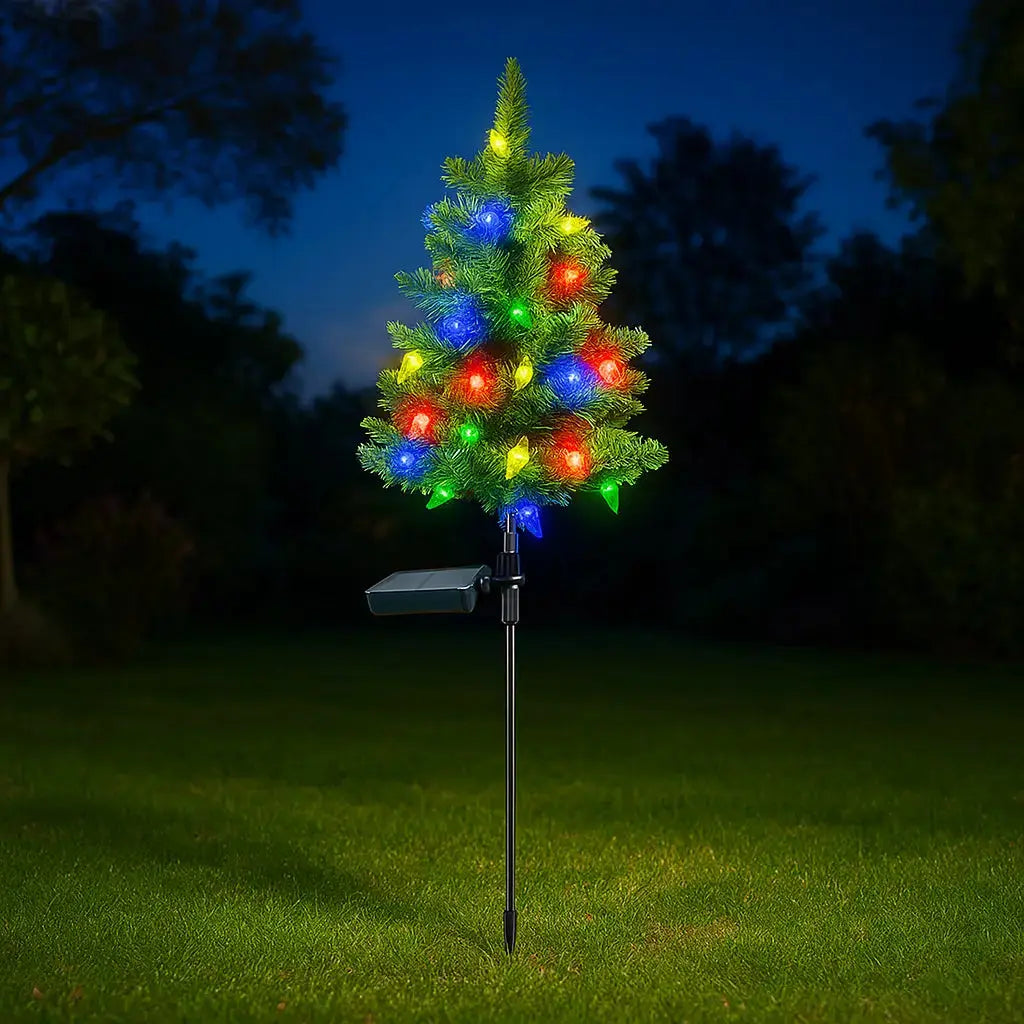 Christmas Tree Solar Warm White LED Weatherproof 75 cm