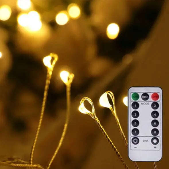Christmas Tree String Lights Flexible Copper Wire Energy-Efficient LEDs