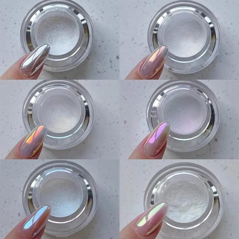Chrome Nail Powder Mirror Shine Set of 2