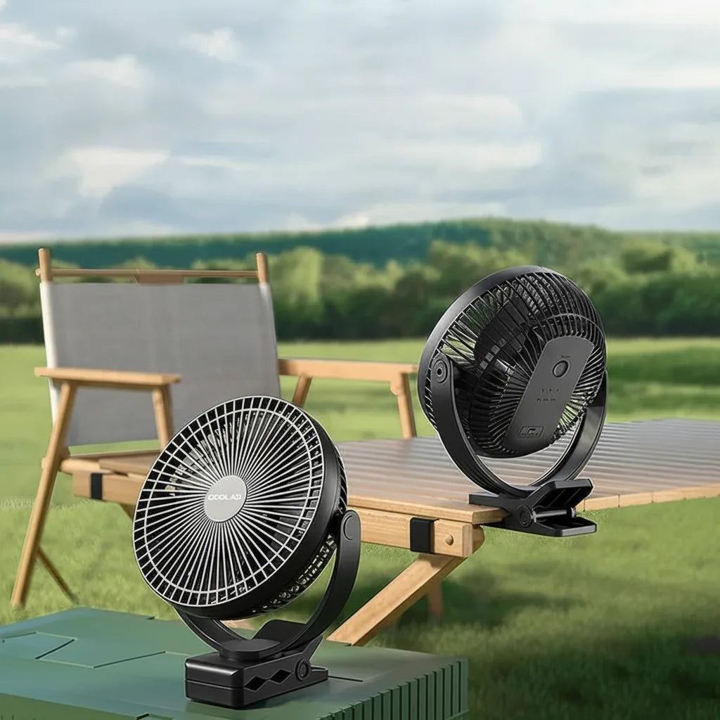 Clamp Fan 10,000 mAh USB-C Rechargeable