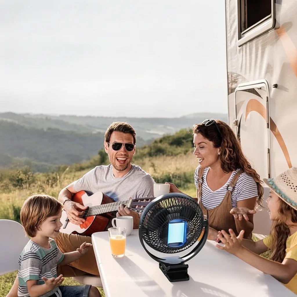 Clamp Fan 10,000 mAh USB-C Rechargeable