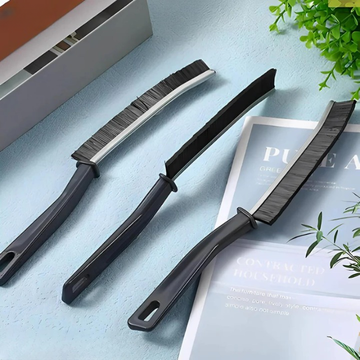 Cleaning Brush Set Narrow Gap Slim Angled Nylon