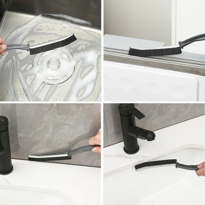 Cleaning Brush Set Narrow Gap Slim Angled Nylon