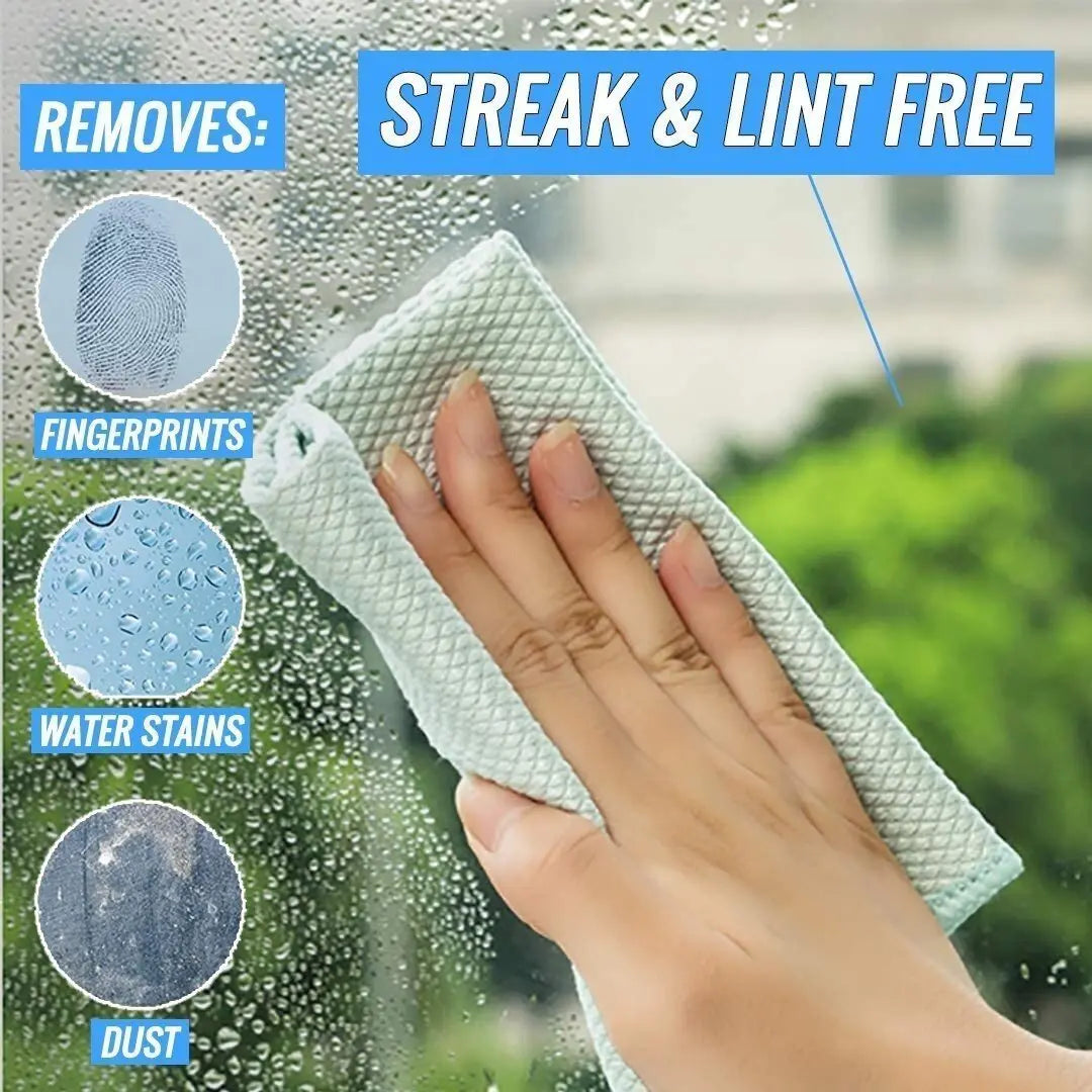 Cleaning Cloths Streak-Free Super Absorbent Quick-Drying