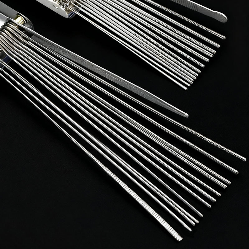 Cleaning Needle Set Stainless Steel Multi-Size Foldable Case