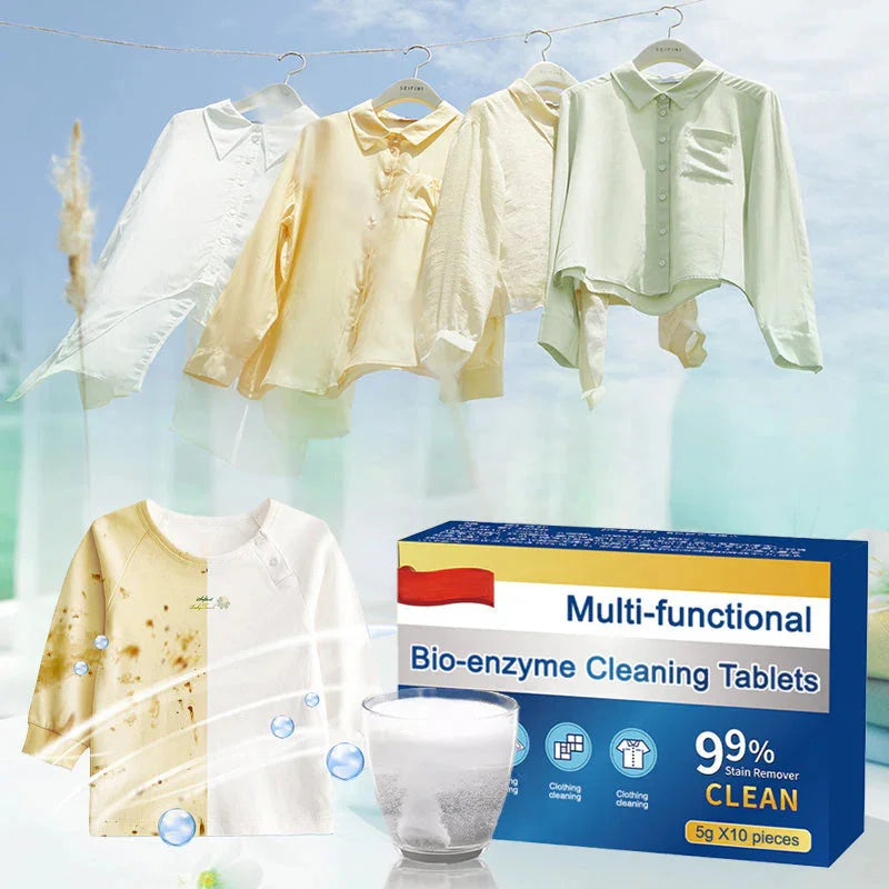 Cleaning Tablets Bio-Enzyme Water-Activated 10-Pack