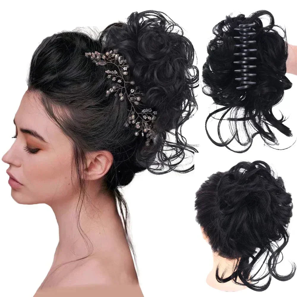 Clip-In Curly Bun Volumizing All-Day Hold