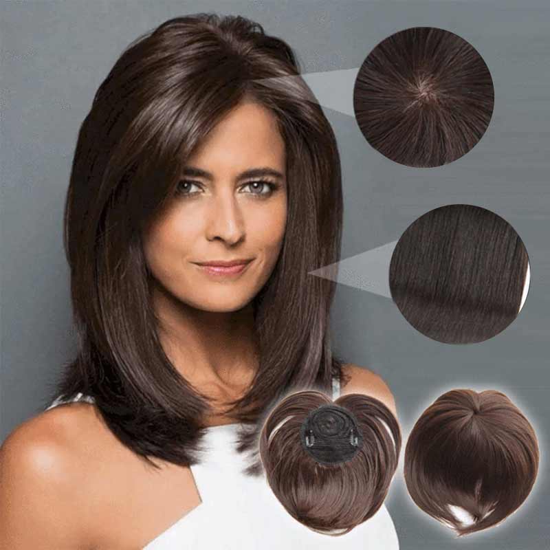 Clip-In Hair Topper Instant Volume Double Clips