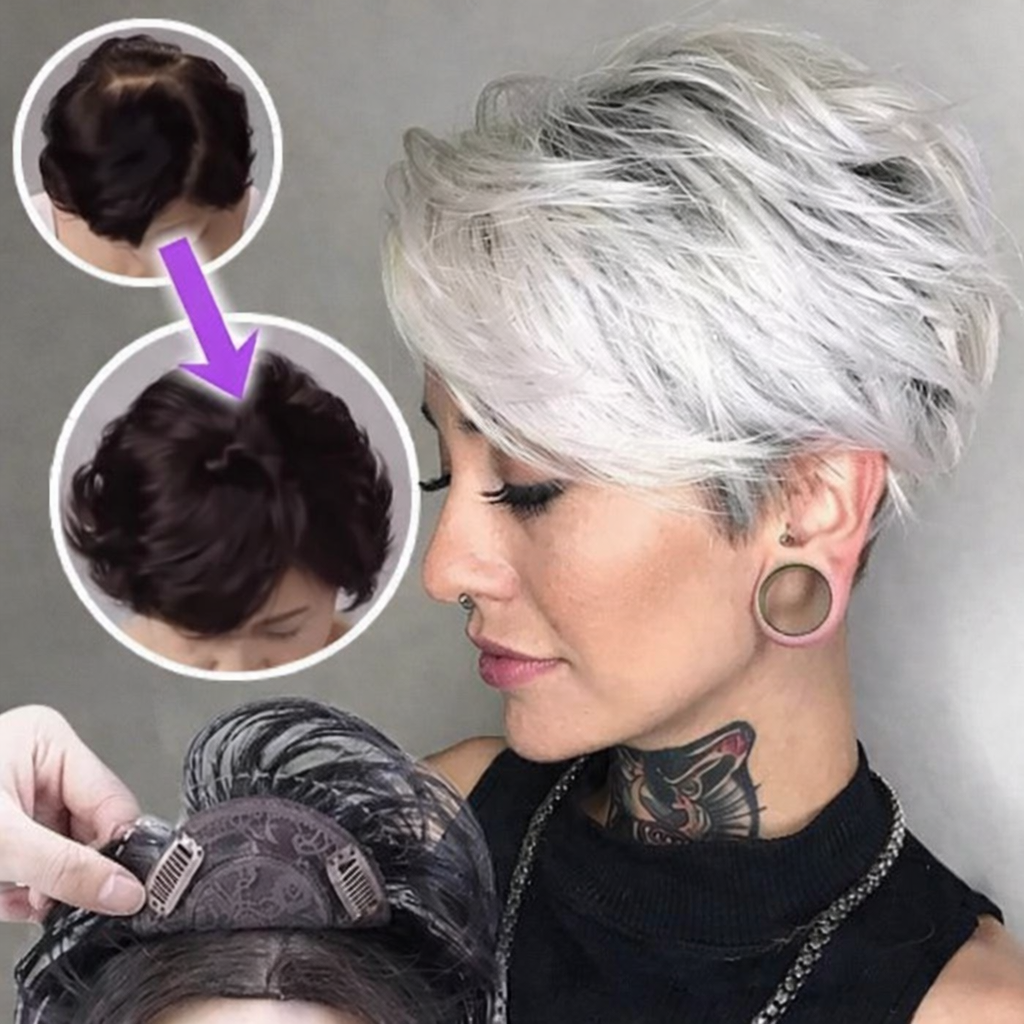 Clip-In Hair Topper Seamless Natural Look Secure Clip